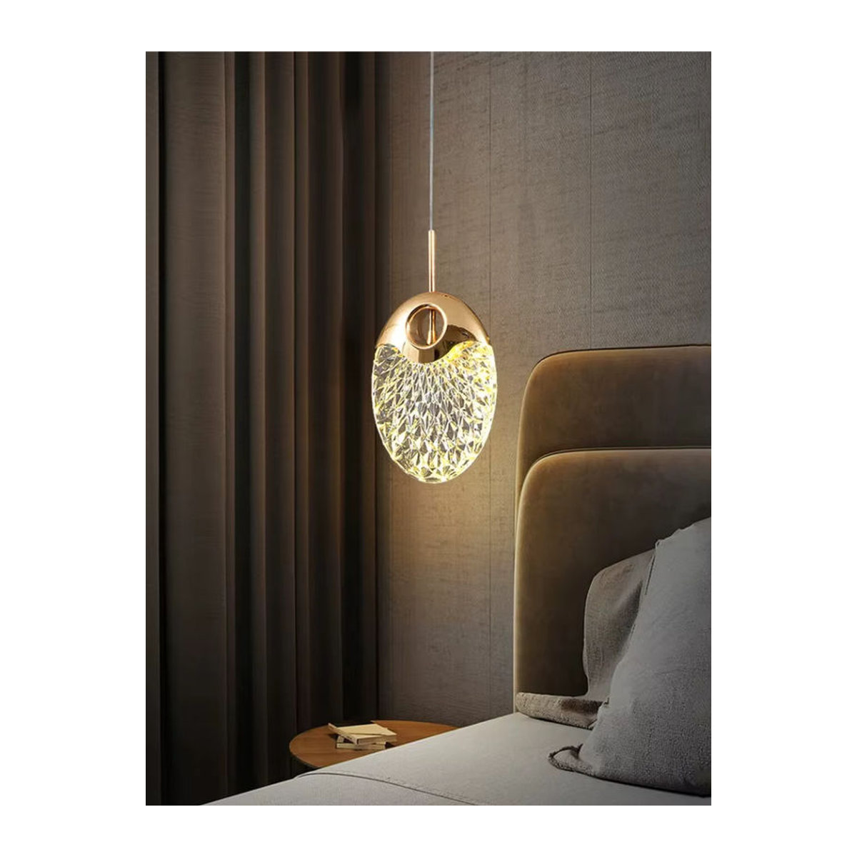 Claeted Pendelleuchte Nordic LED im skandinavischen Design für Wohnzimmer, Schlafzimmer und Esszimmer - Bild 4