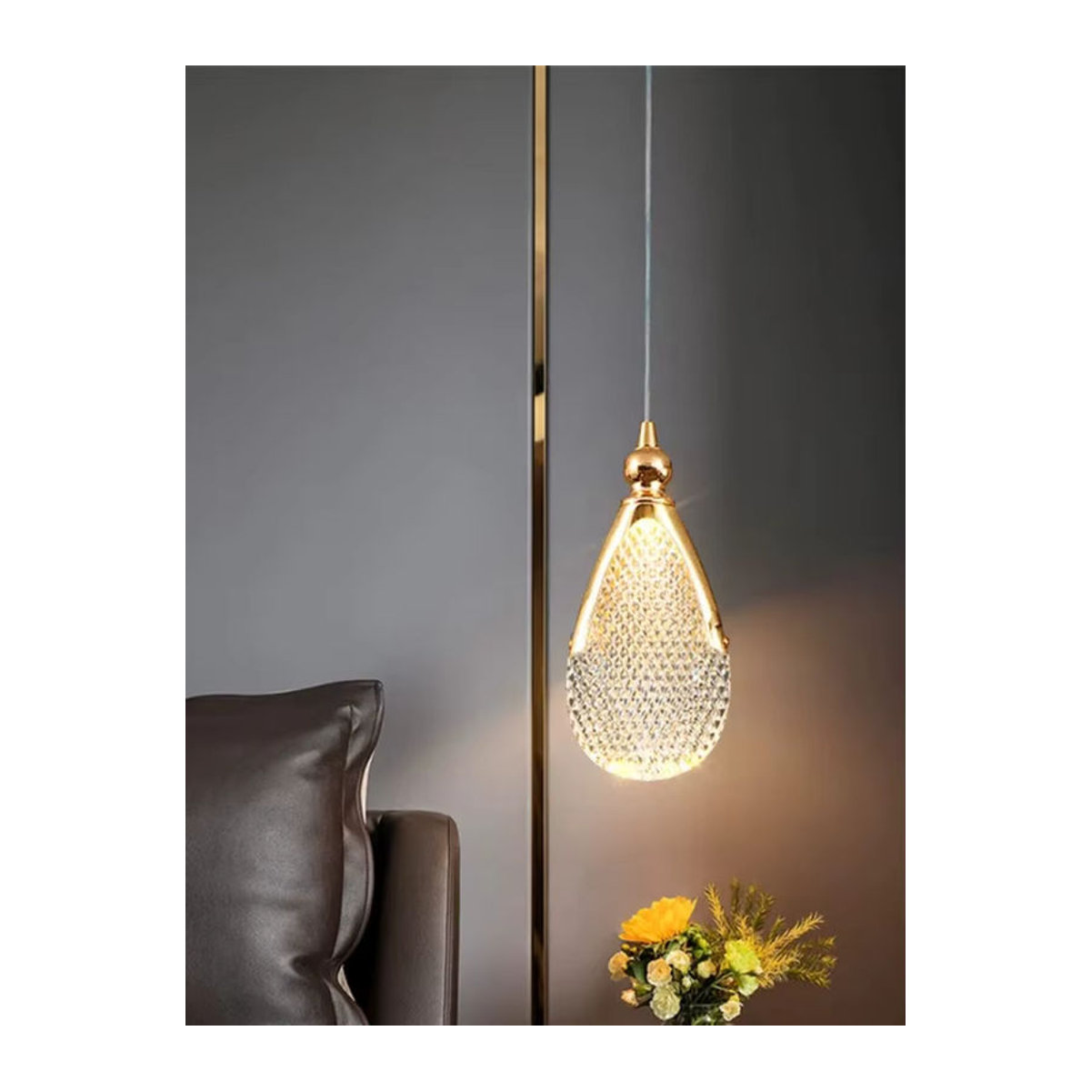 Claeted Pendelleuchte Nordic LED im skandinavischen Design für Wohnzimmer, Schlafzimmer und Esszimmer - Bild 6