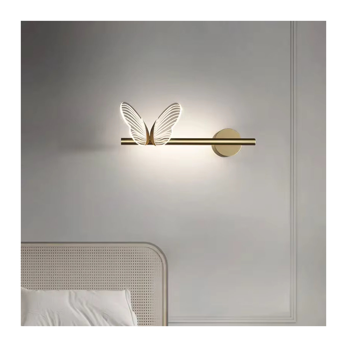 Claeted Pendelleuchte Schmetterling LED im modernen skandinavischen Design für Schlafzimmer, Flur und Restaurant - Bild 1