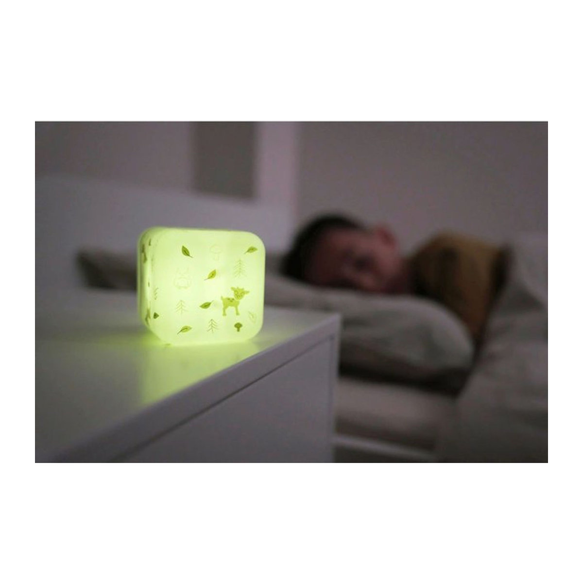 Cloud B Nachtlicht Cube B 2in1 LED Nachttischlampe in Weiß - Bild 3