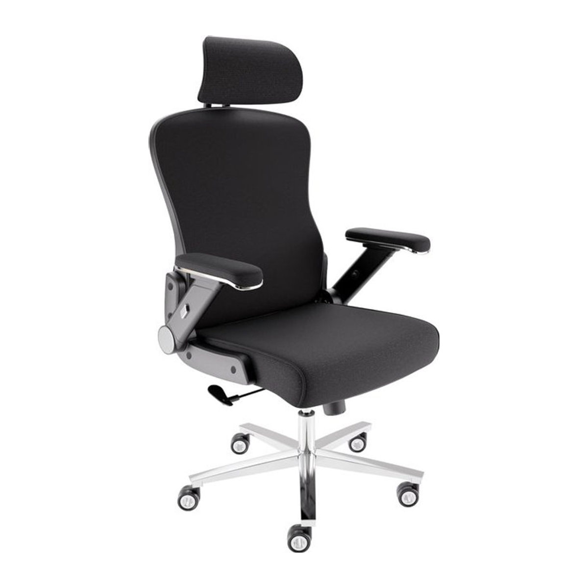 CLOUVOU PowerSeat Ergonomischer Bürostuhl in Schwarz aus Stoff - Bild 1