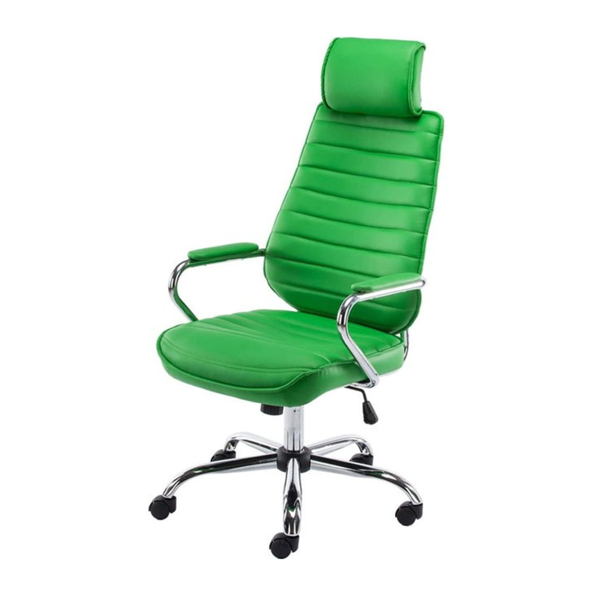 CLP Bürostuhl Rako ergonomisch in Grün mit Kopfstütze und gepolsterten Armlehnen aus Kunstleder - Bild 1