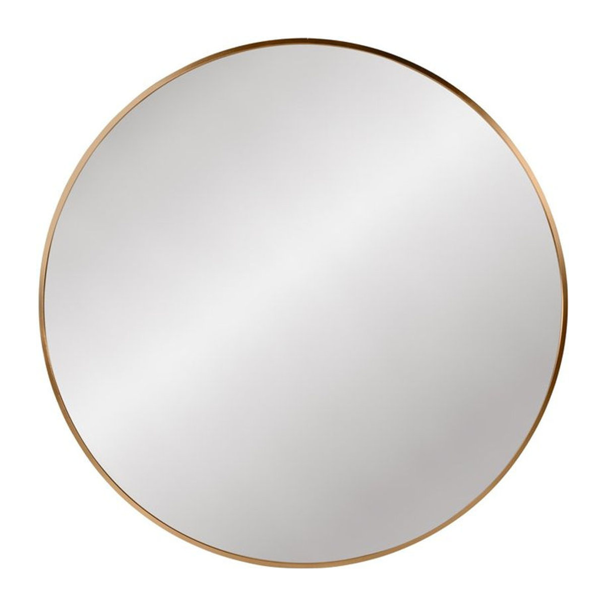 CLP Wandspiegel Elsie Rund in Gold Matt mit Metallrahmen, Durchmesser: 80 cm, Tiefe: 3 cm - Bild 1