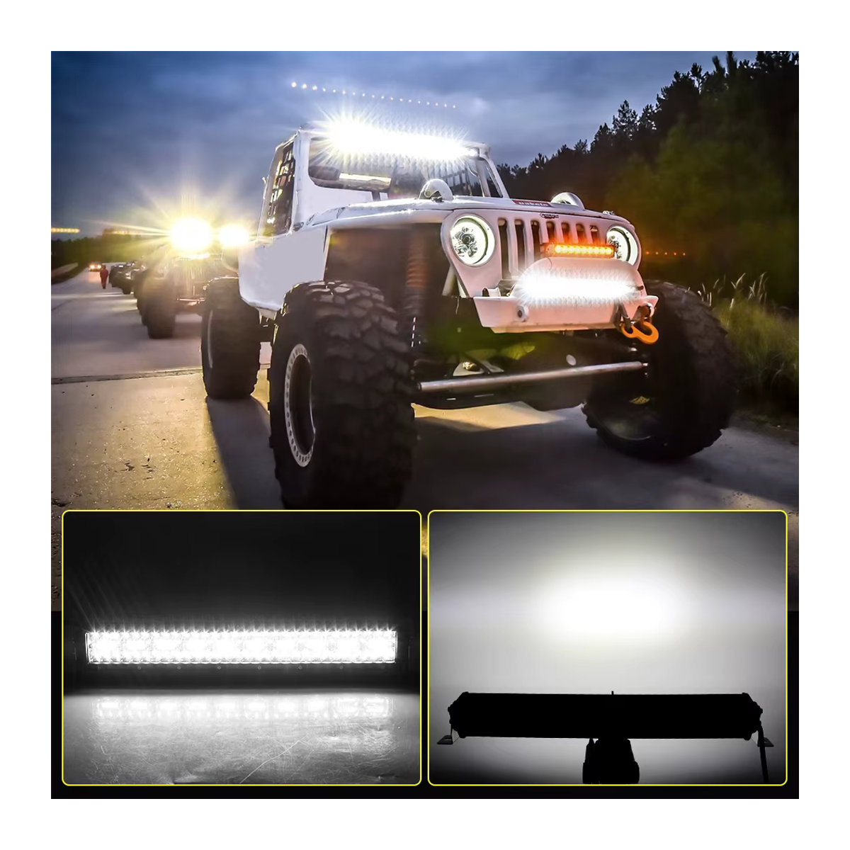 CO LIGHT 42 Zoll 12D LED-Lichtleiste 780 W gerade Spot-Flut-Combo-Beam für Offroad UAZ 4x4 SUV ATV LKW und Traktoren - Bild 6