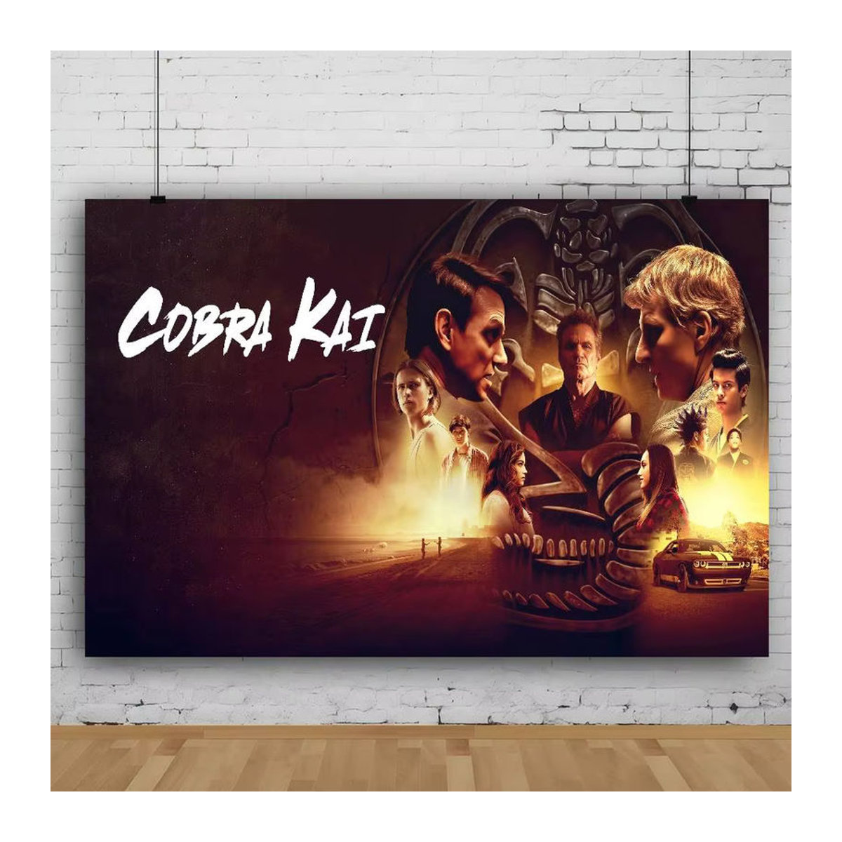 Cobra Kai 2025 Anime Fotohintergrund für Kindergeburtstage und Partys, mehrfarbig, Querformat, rechteckig, rahmenlos - Bild 6