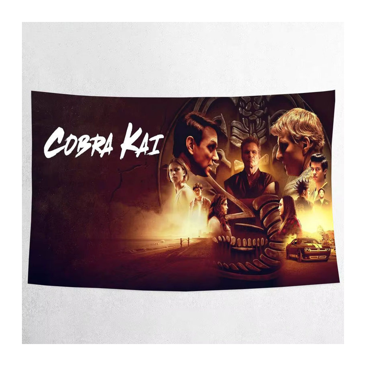 Cobra Kai 2025 Anime Fotohintergrund für Kindergeburtstage und Partys, mehrfarbig, Querformat, rechteckig, rahmenlos - Bild 7