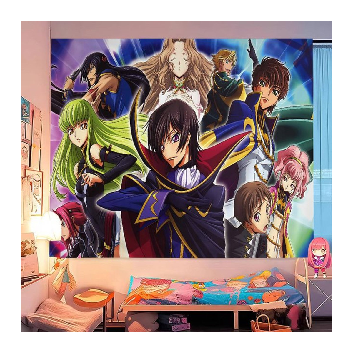 Code Geass Anime Wandteppich mehrfarbig Textil Wandbehang für dein Zimmer - Bild 1