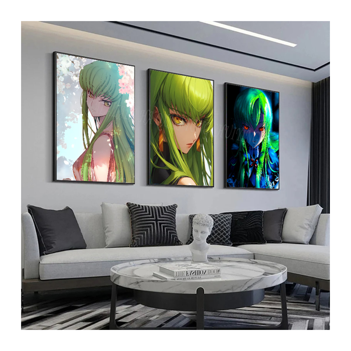 Code Geass Lelouch Of The Rebellion Anime Poster Kunstdruck auf Papier, mehrfarbig, Hochformat - Bild 1