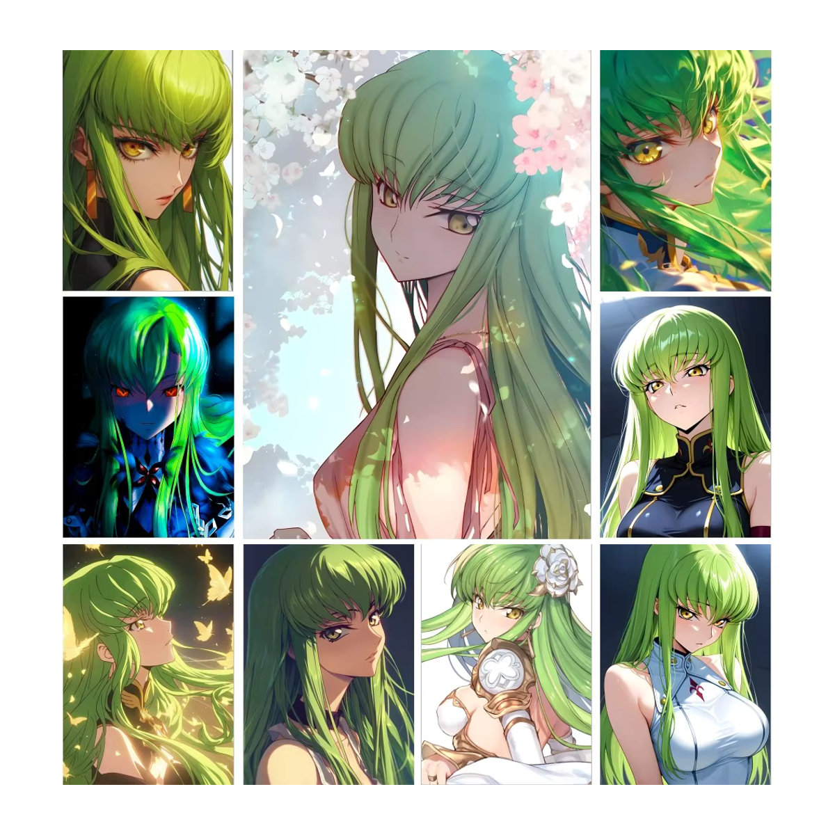 Code Geass Lelouch Of The Rebellion Anime Poster Kunstdruck auf Papier, mehrfarbig, Hochformat - Bild 2