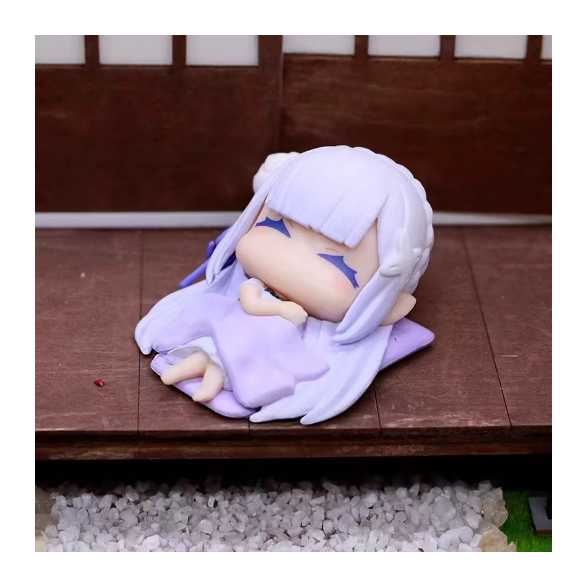 COKANO Emilia Rem Anime Schlaffiguren aus Re:Zero - Stehende Kawaii Kapsel Spielzeug Figuren in Mehrfarbig - Bild 6