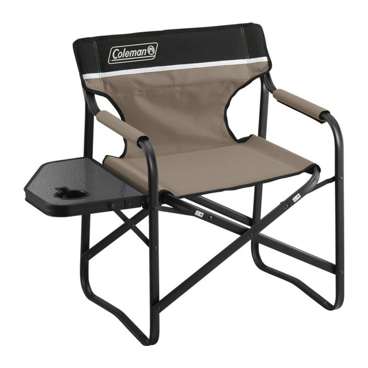 Coleman Gartenliege mit Beistelltisch klappbar Beige aus Polyester - Bild 1
