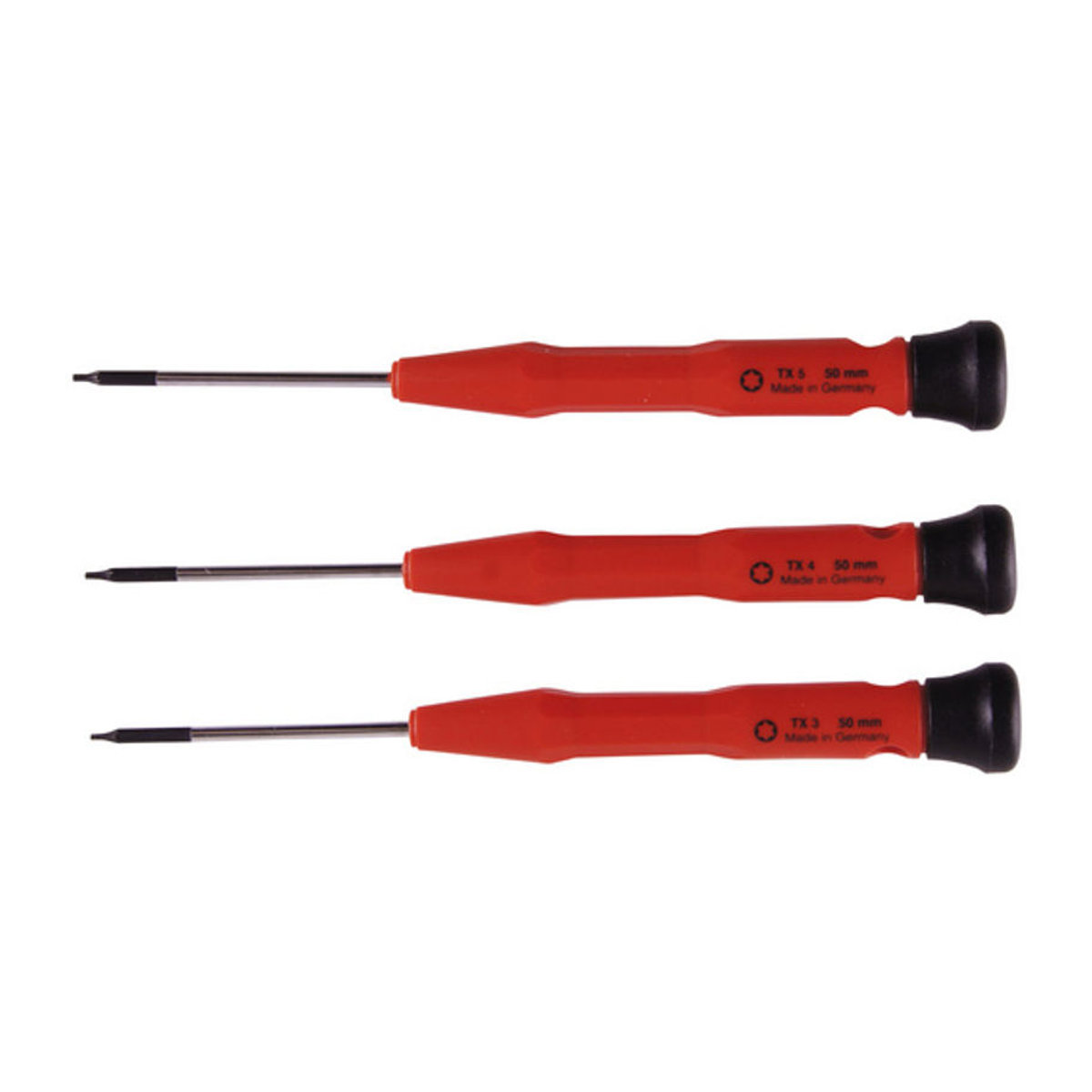 CONNEX Feinmechanikerschraubendreher-Set aus Metall in Rot, 3-teilig - Bild 2