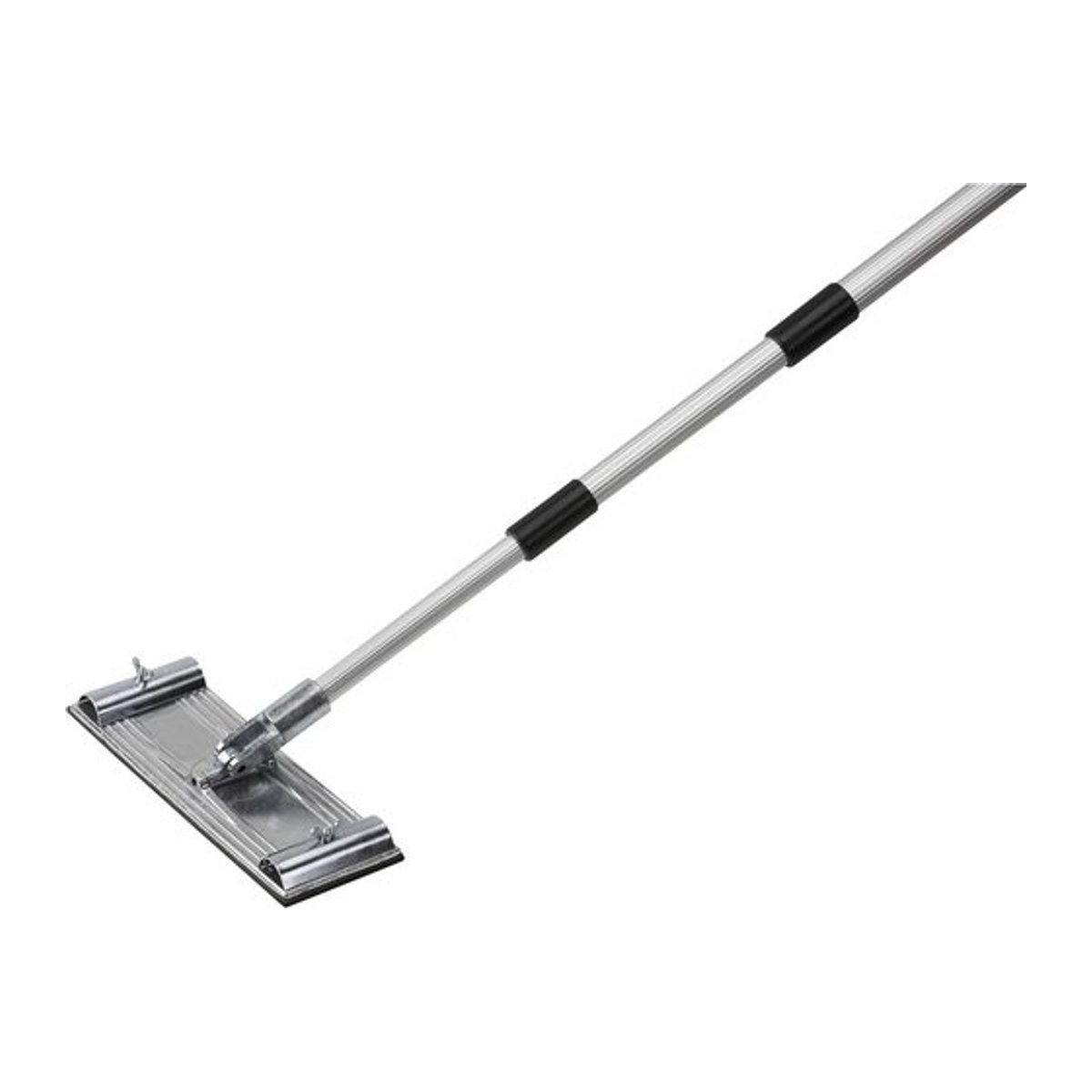 Connex Stielschleifer aus Aluminium mit verstellbarem Alustiel, Schleiffläche 230 x 83 mm, Stielhöhe: 800 - 1200 mm, silberfarben - Bild 1