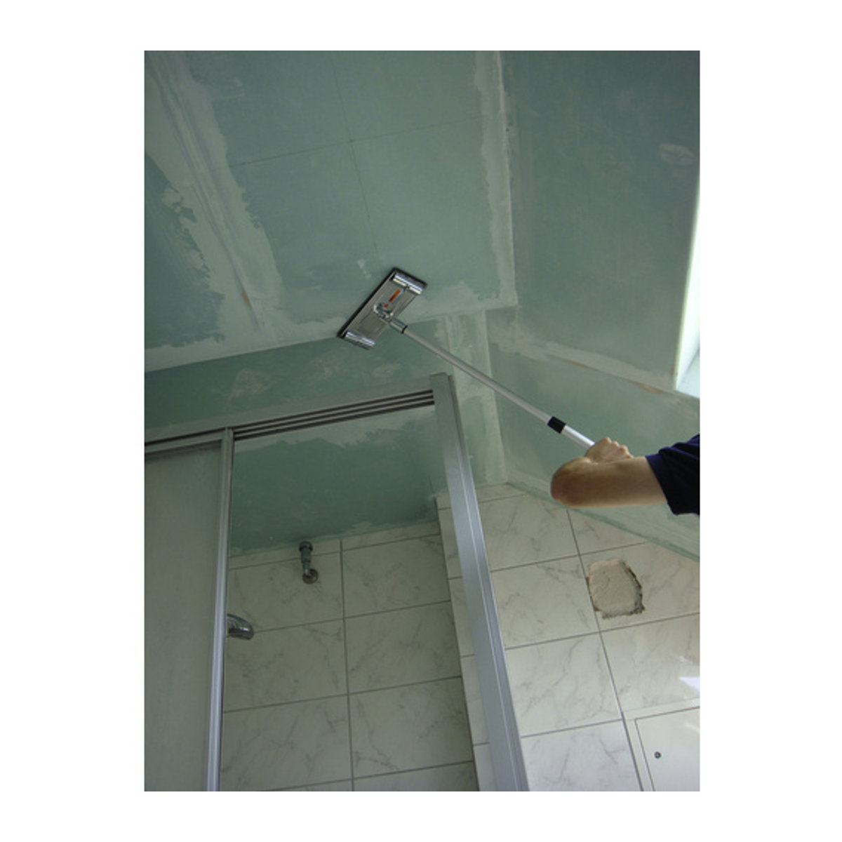 Connex Stielschleifer aus Aluminium mit verstellbarem Alustiel, Schleiffläche 230 x 83 mm, Stielhöhe: 800 - 1200 mm, silberfarben - Bild 2