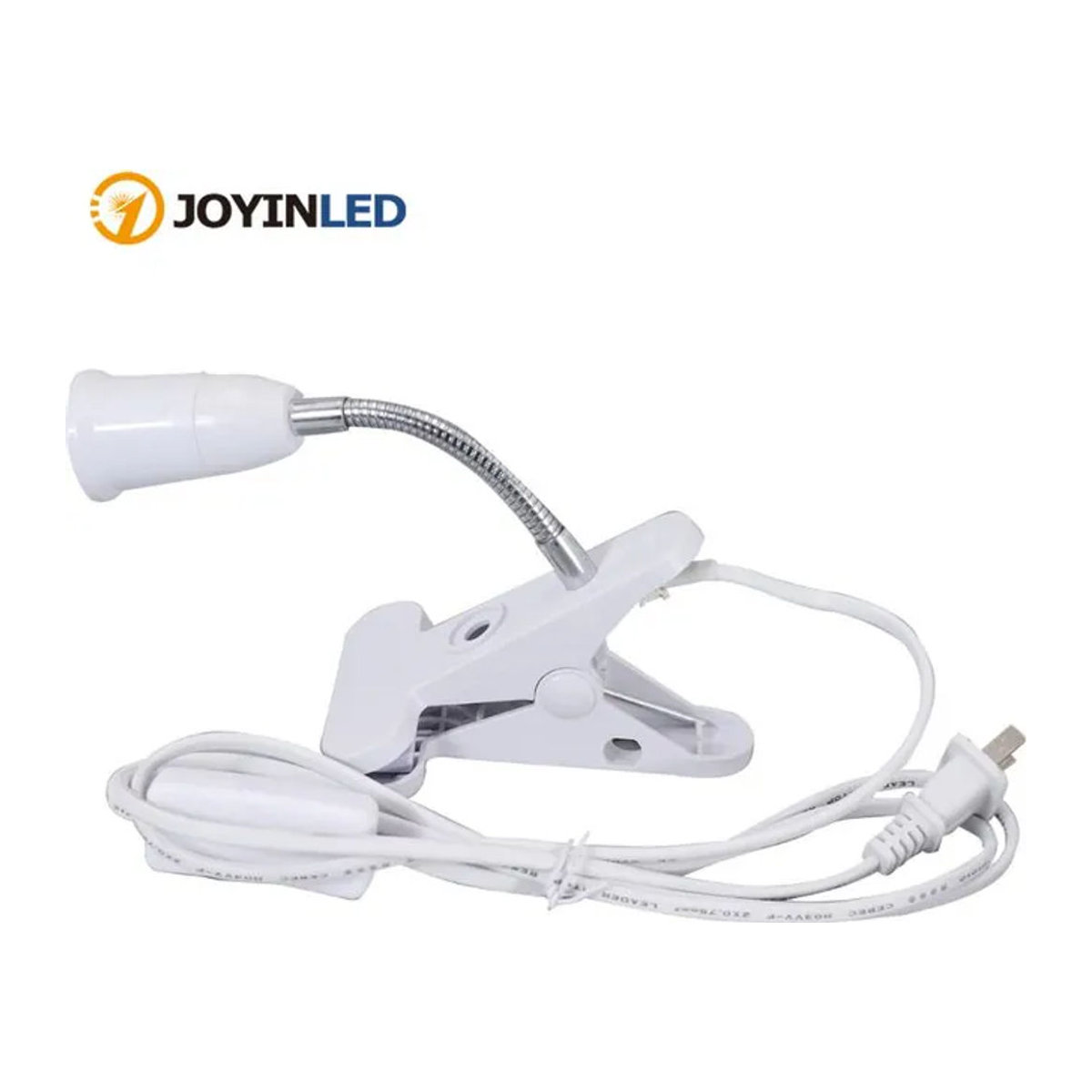 COOINJOY LED-Buchlampe in Weiß mit flexiblem Schwanenhals und Clip-on Funktion als minimalistische Leseleuchte - Bild 1