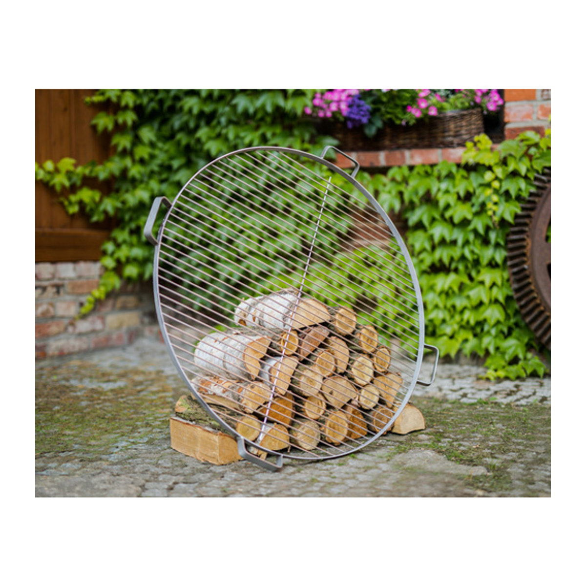 CookKing Edelstahl Grillrost mit 4 Griffen für Feuerschalen Ø 60 cm - Bild 2