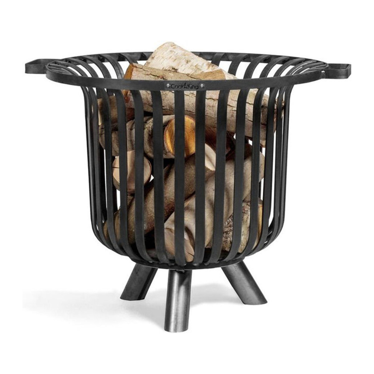 CookKing Feuerkorb Verona 60 aus Stahl in Schwarz, B/T/H: 60 x 60 x 52 cm - Bild 5