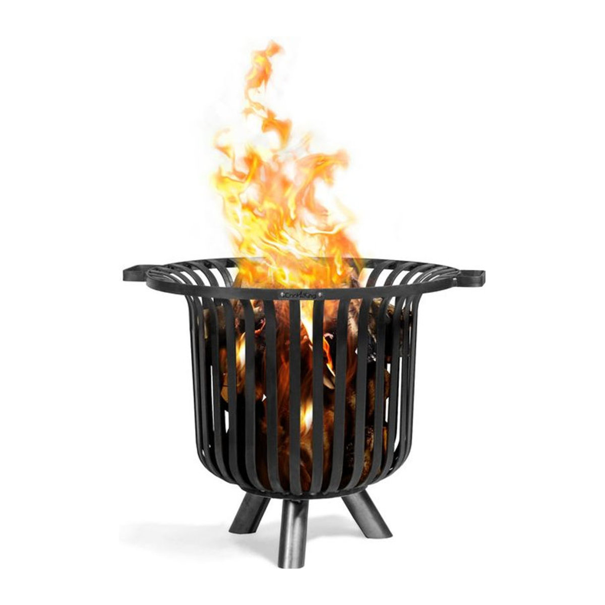 CookKing Feuerkorb Verona 60 aus Stahl in Schwarz, B/T/H: 60 x 60 x 52 cm - Bild 6