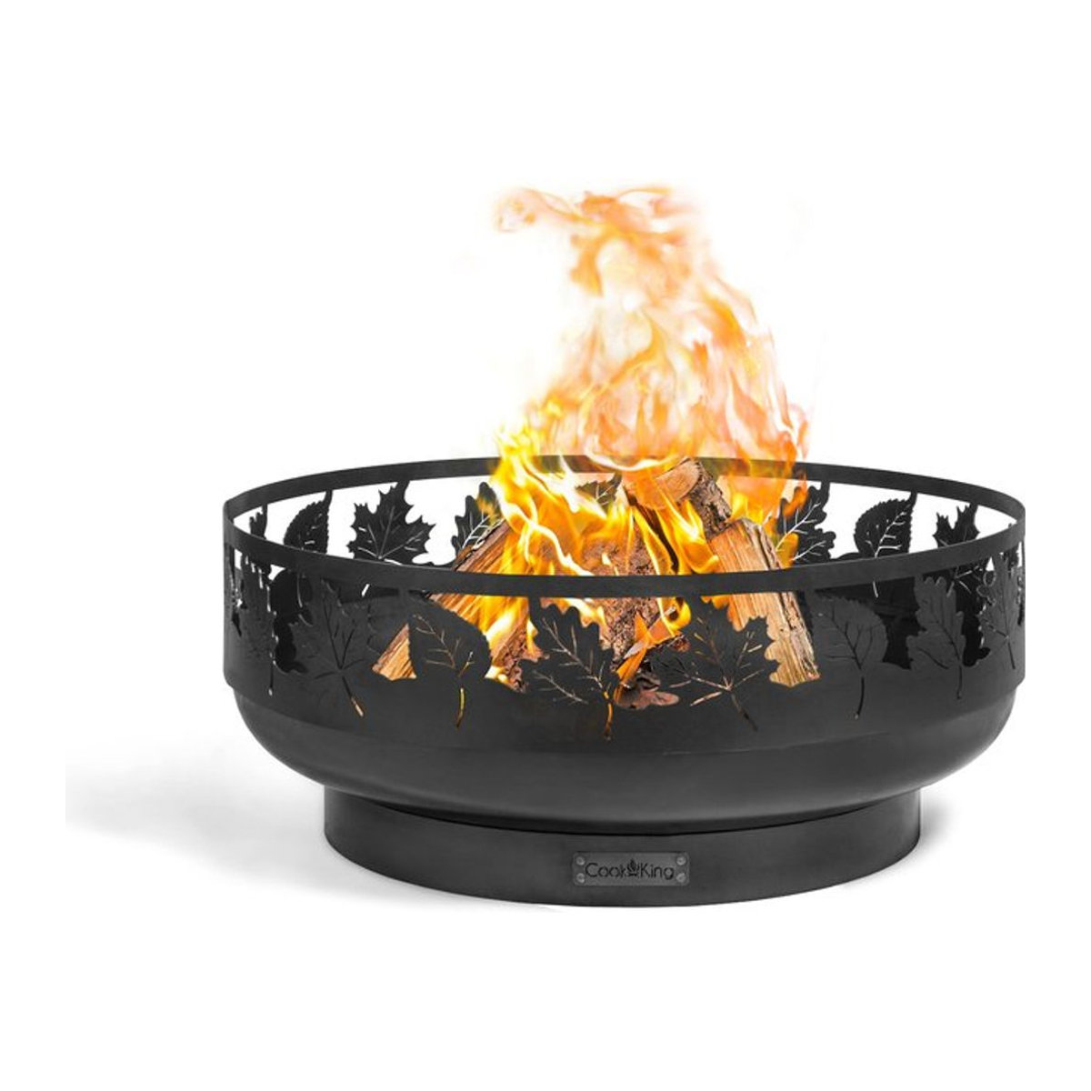 CookKing Feuerschale Toronto 80 aus Stahl in Schwarz, B/H/T: 80 x 33 x 80 cm - Bild 1
