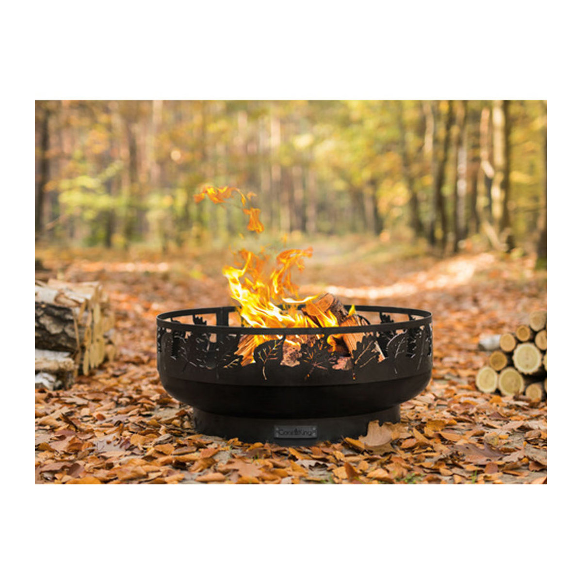 CookKing Feuerschale Toronto 80 aus Stahl in Schwarz, B/H/T: 80 x 33 x 80 cm - Bild 3