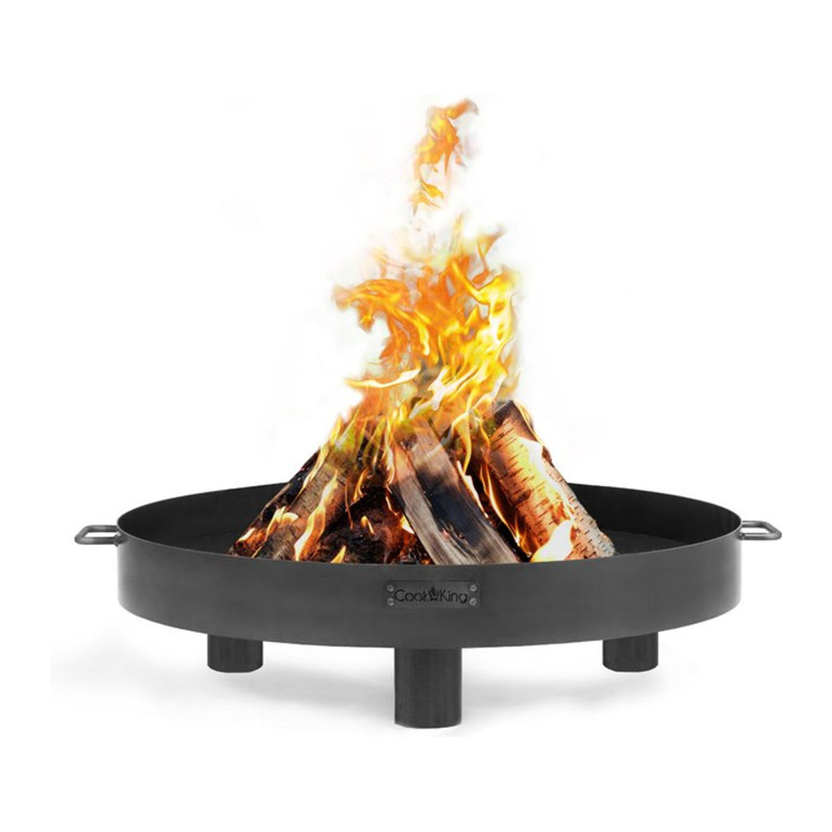 CookKing Feuerschale Tunis aus Stahl, Schwarz, B/H/T: 70 x 20 x 70 cm - Bild 1