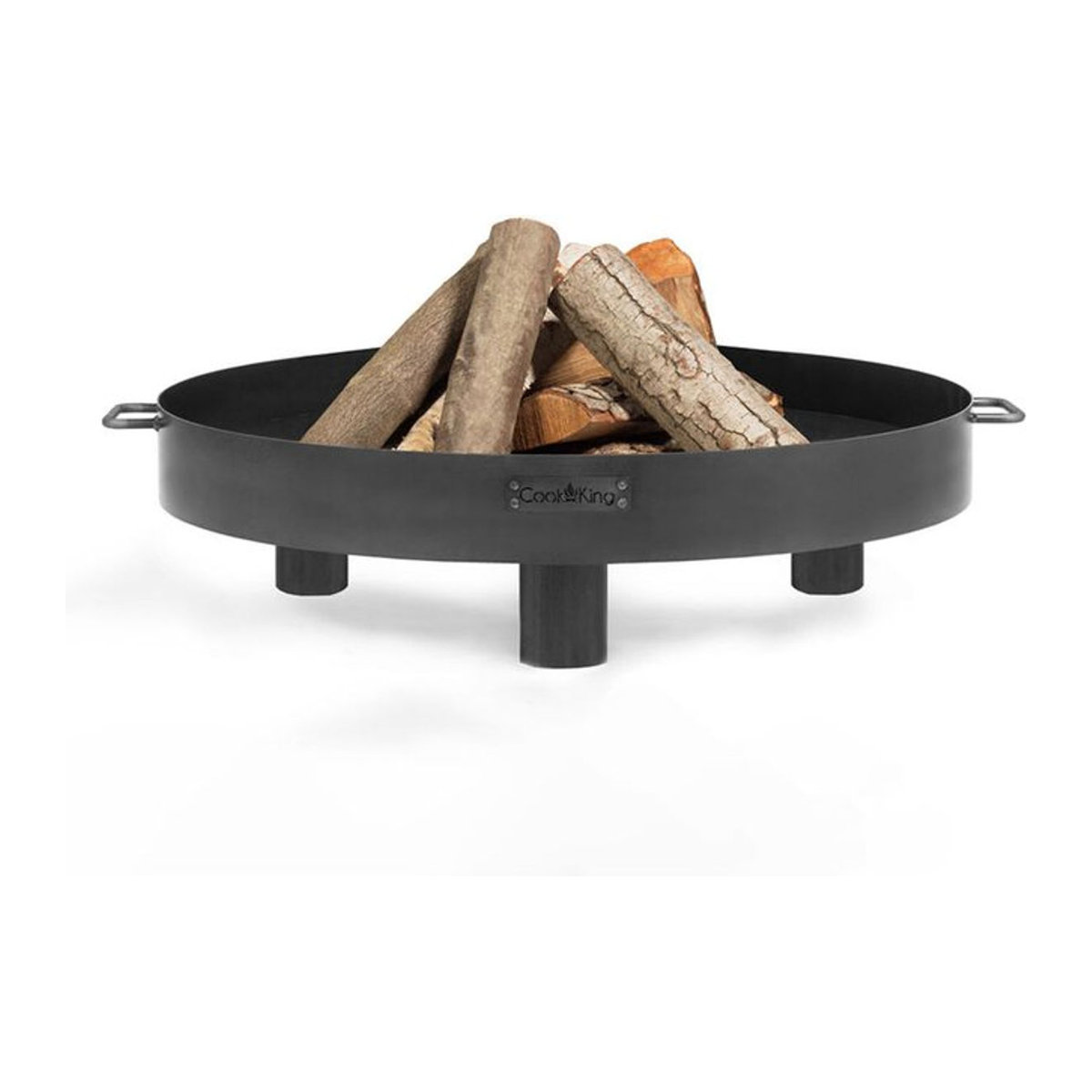 CookKing Feuerschale Tunis aus Stahl, Schwarz, B/H/T: 70 x 20 x 70 cm - Bild 4