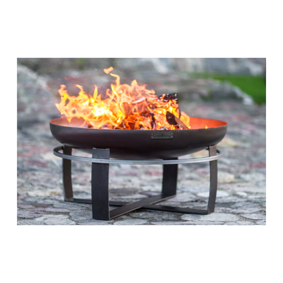 CookKing Feuerschale Viking 60 aus Stahl in Schwarz, B/H/T: 60 x 36 x 60 cm - Bild 2