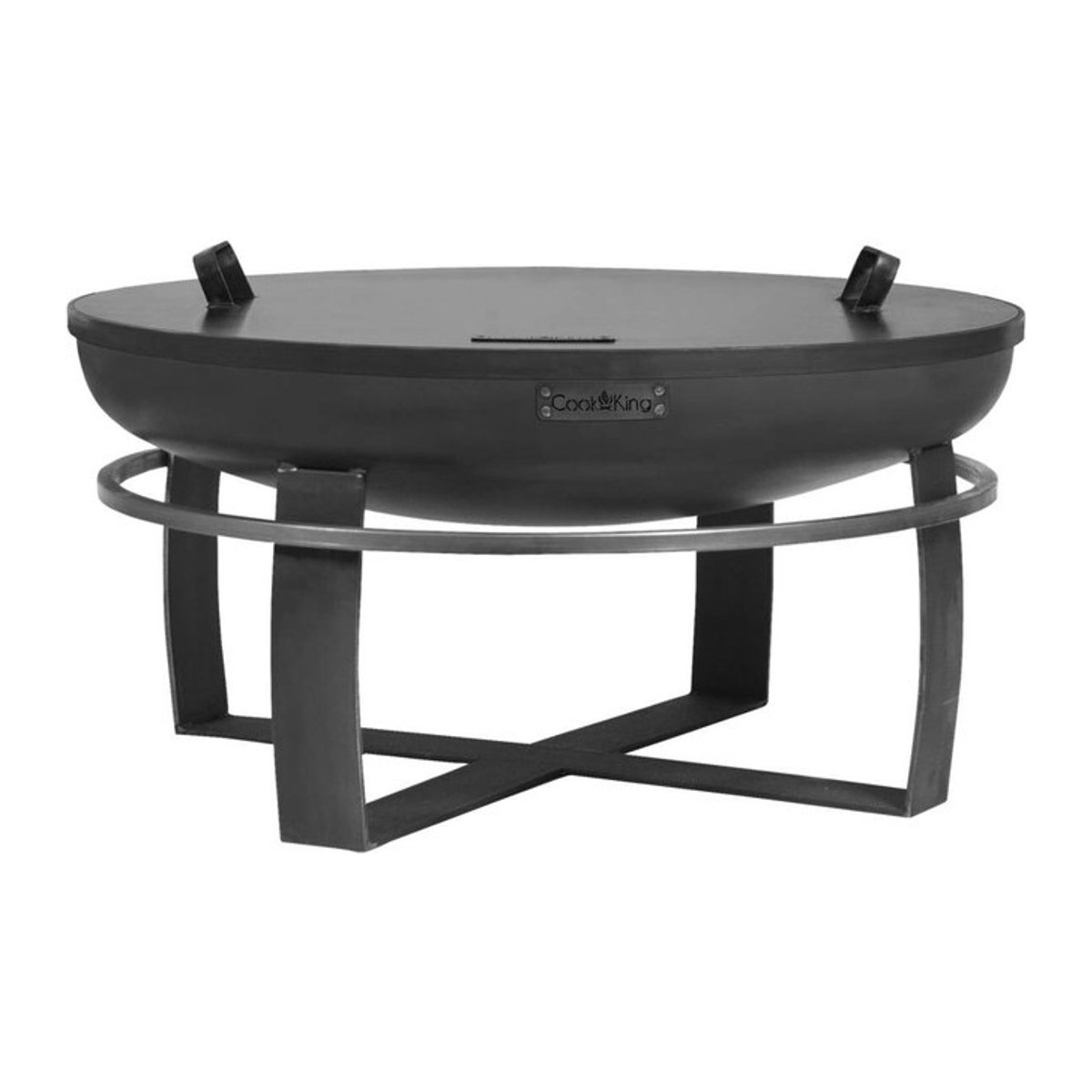CookKing Feuerschale Viking 60 aus Stahl in Schwarz, B/H/T: 60 x 36 x 60 cm - Bild 5