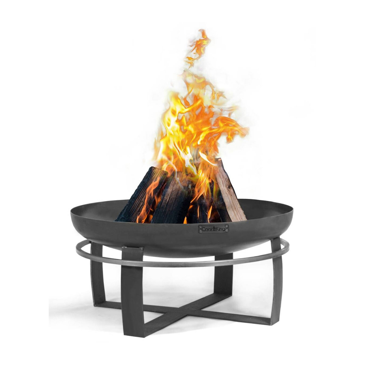 CookKing Feuerschale Viking 60 aus Stahl in Schwarz, B/H/T: 60 x 36 x 60 cm - Bild 6
