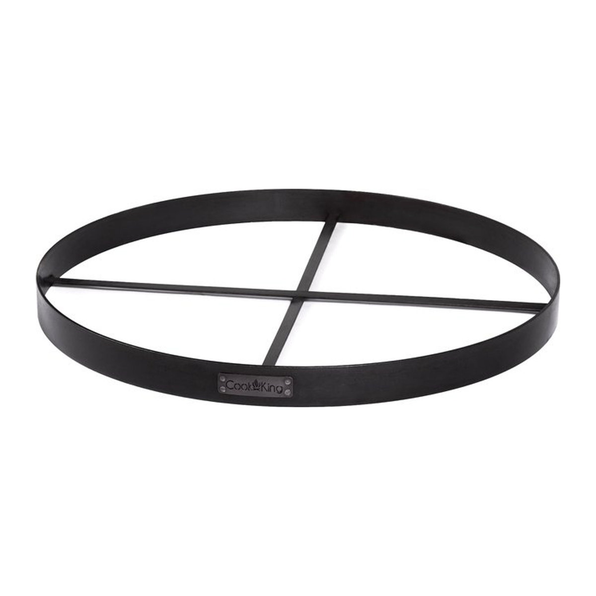 CookKing Feuerschalenbasis Bodenplatte aus Stahl, schwarz, B/H/T: 80 x 6 x 80 cm - Bild 3