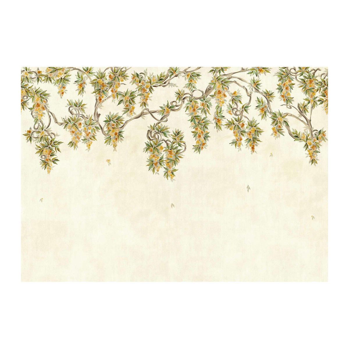 Coordonné Wandbild Abril Florales Motiv in Ocker und Beige - Bild 1
