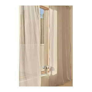 CORINNE Voile-Gardine im 2er-Pack, halbtransparent und lichtdurchlässig, in Weiß oder Beige