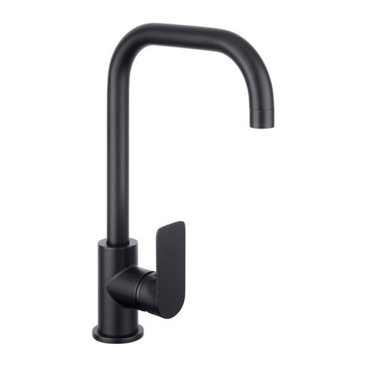 CORNAT Spültischarmatur NOIR ROUND aus Messing in Schwarz matt mit minimalistischem Design - Bild 1