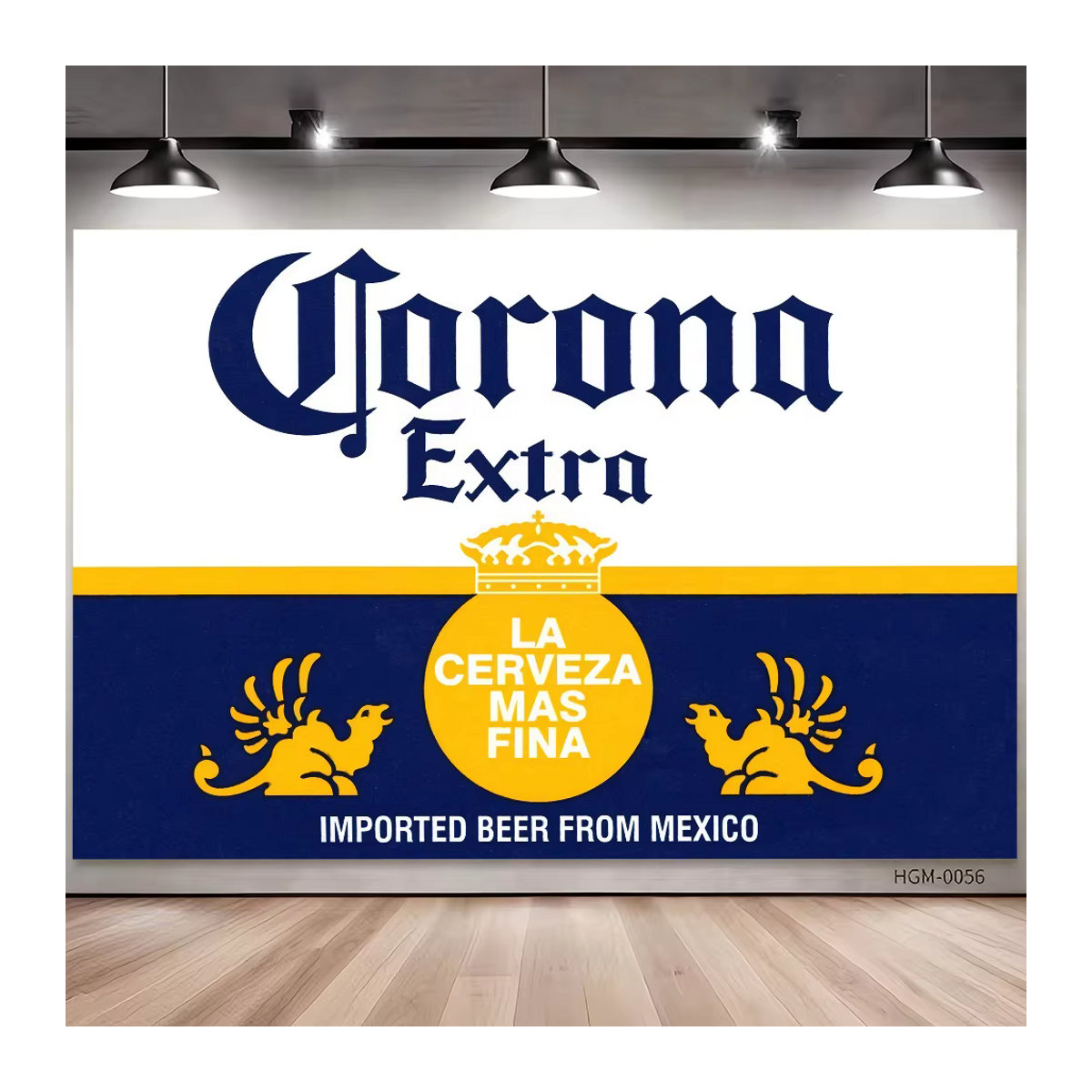 Corona Extra Fotohintergrund mit floralem Design für Geburtstag und Party, mehrfarbig, Querformat, 120 x 70 cm - Bild 3