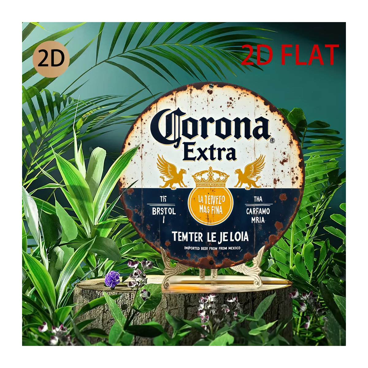 Corona Extra Vintage Blechschild Rund für die Wanddeko in der Bar oder Männerhöhle - Bild 5