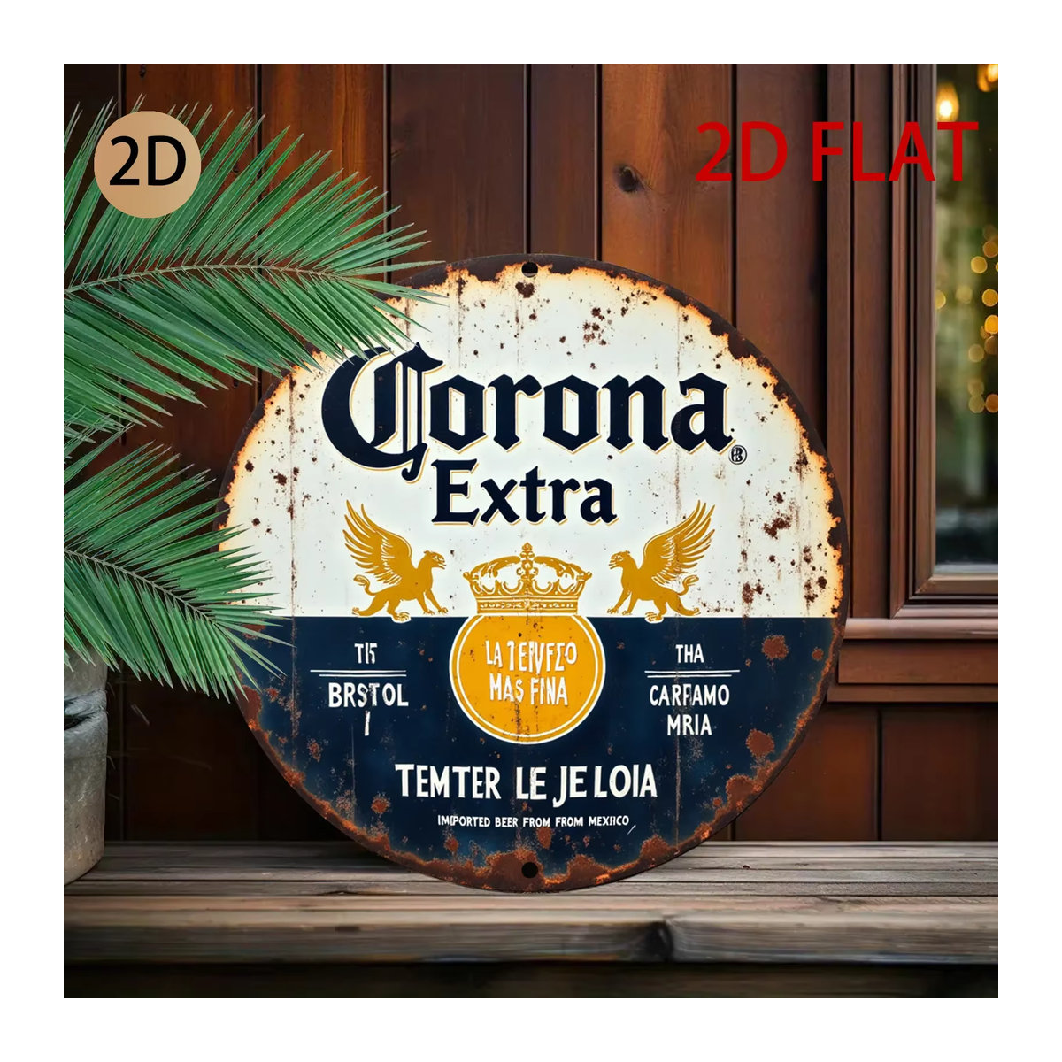 Corona Extra Vintage Blechschild Rund für die Wanddeko in der Bar oder Männerhöhle - Bild 6