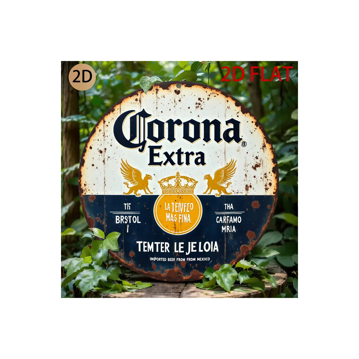 Corona Extra Vintage Blechschild Rund für die Wanddeko in der Bar oder Männerhöhle - Bild 7