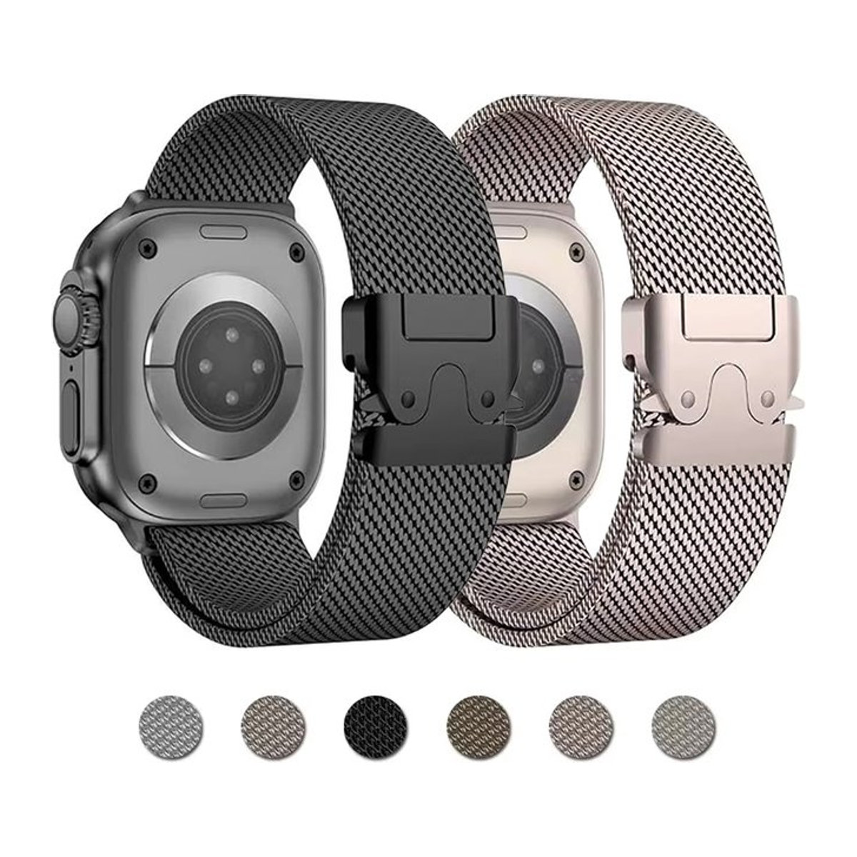 Correa Titanarmband für Apple Watch Serie 10 9 8 7 6 5 SE und Ultra in Schwarz - Bild 1