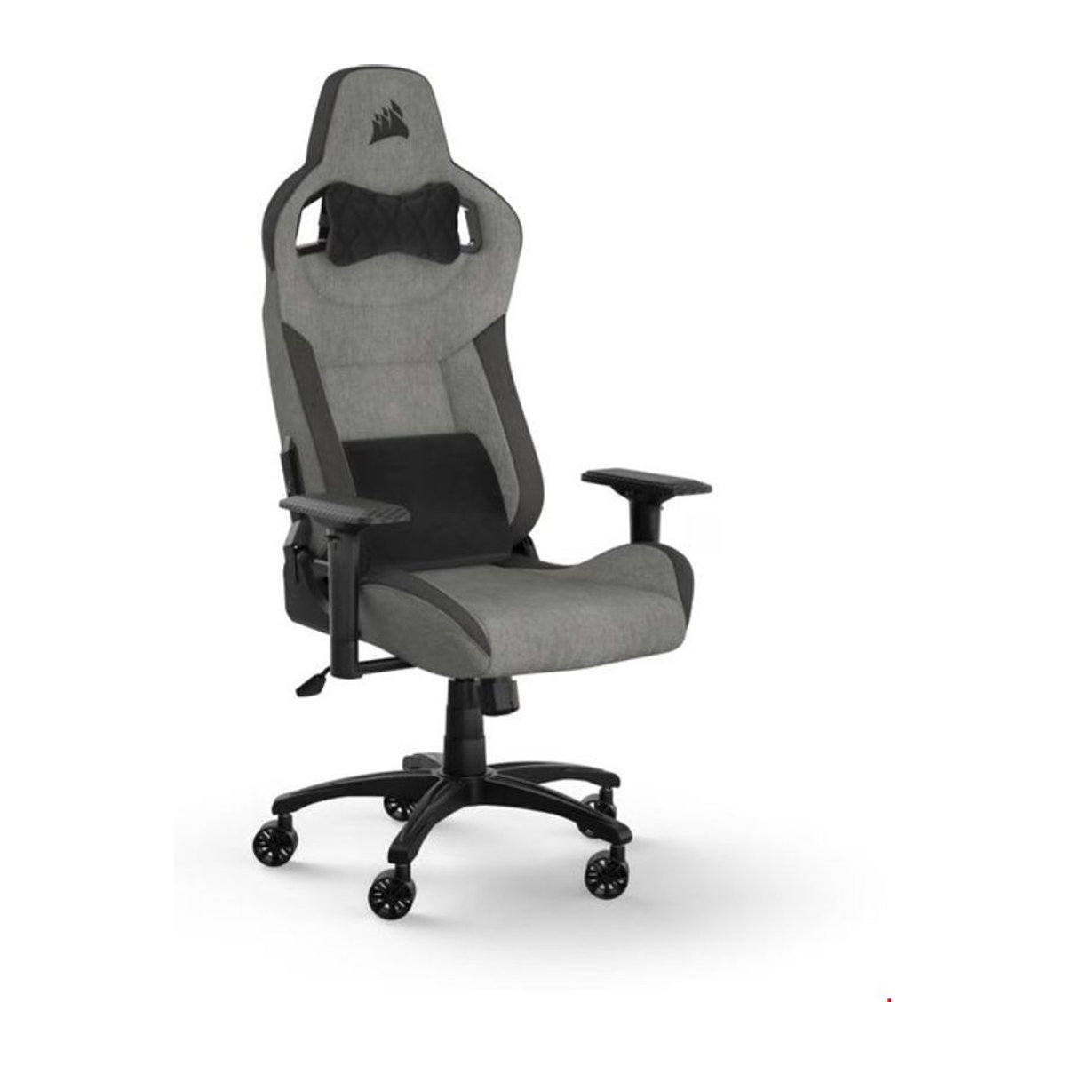 Corsair T3 Rush Ergonomischer Gaming-Stuhl mit Stoffbezug in Grau, Schwarz und Anthrazit - Bild 3