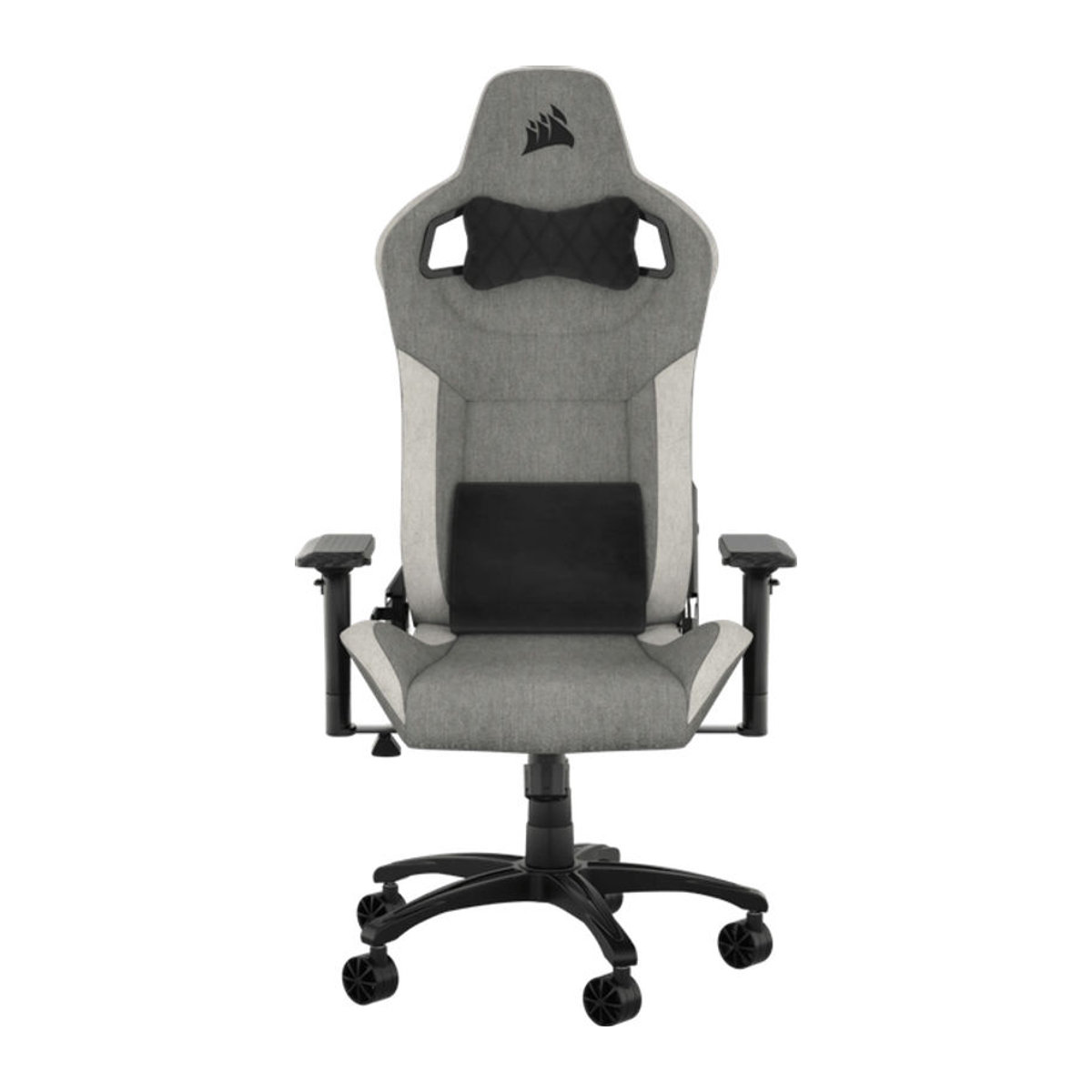 Corsair T3 Rush Gamingstuhl mit Stoffbezug in Grau/Weiß - Bild 2