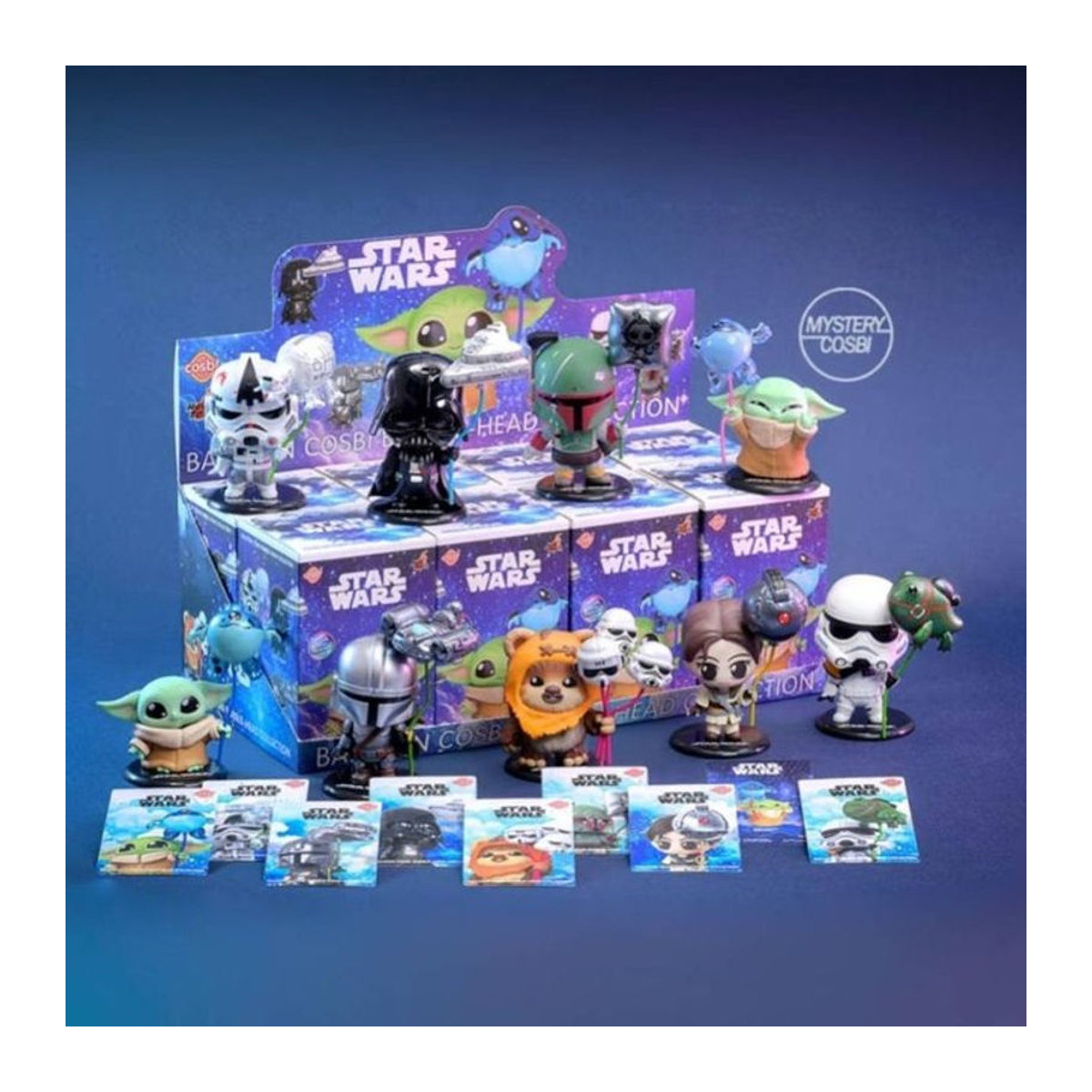 COSBI Star Wars Balloon Party Series Blind Box Mini Doll Ornament aus Kunststoff, mehrfarbig - Bild 1