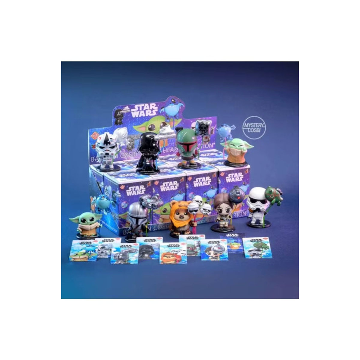 COSBI Star Wars Balloon Party Series Blind Box Mini Doll Ornament aus Kunststoff, mehrfarbig - Bild 2