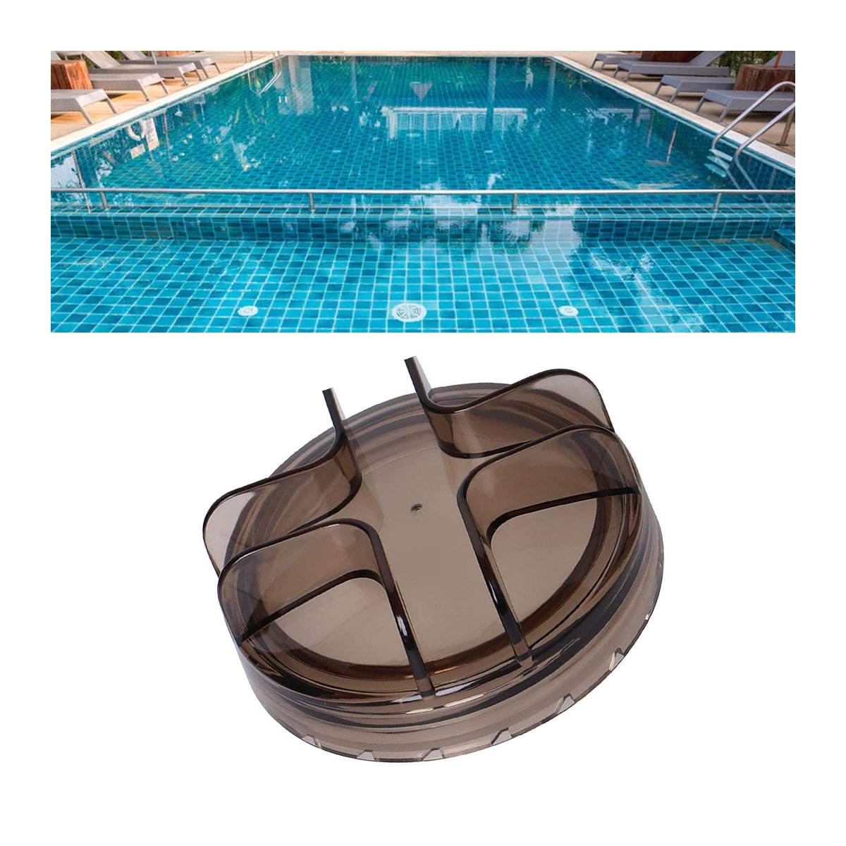 CosyHome Ersatzdeckel für Poolpumpen aus Kunststoff für 3 bis 4 PS und 2400 GPH Sandfilteranlagen - Bild 3