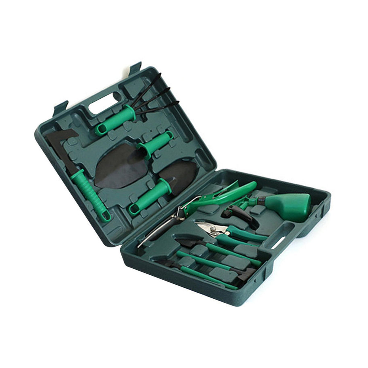 CosyHome Gartenwerkzeug Set 10-teiliges Pflanzpflege Kit in Grün aus Metall und Kunststoff - Bild 8