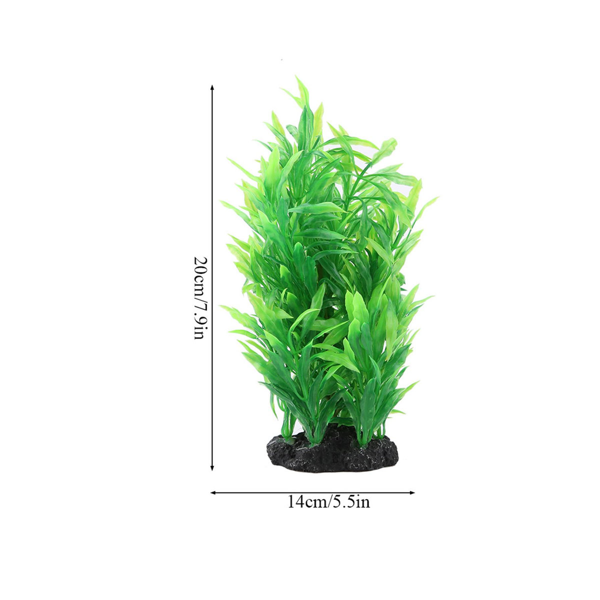 CosyHome Künstliche Grüne Wasserpflanze aus Kunststoff für deine Aquarium Landschaft Dekoration - Bild 5