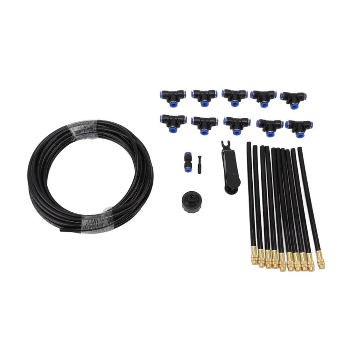 CosyHome Oberirdisches Bewässerungssystem mit 360 Grad verstellbarem und biegbarem Sprühkopf für Gewächshäuser und Außenbereiche mit EU-Stecker - Bild 3