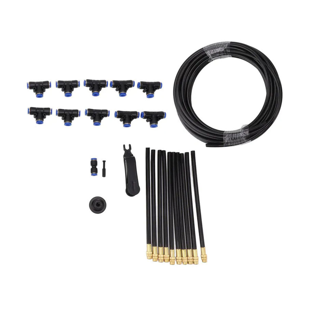 CosyHome Oberirdisches Bewässerungssystem mit 360 Grad verstellbarem und biegbarem Sprühkopf für Gewächshäuser und Außenbereiche mit EU-Stecker - Bild 8