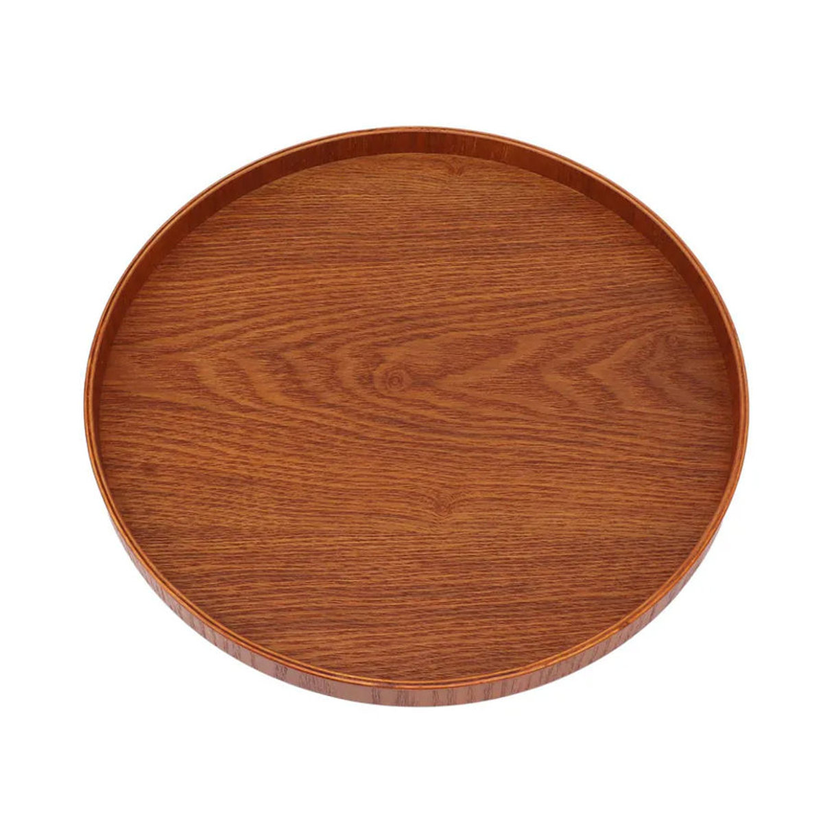 CosyHome Rundes Serviertablett aus Holz in Braun, Durchmesser: 30 cm - Bild 2