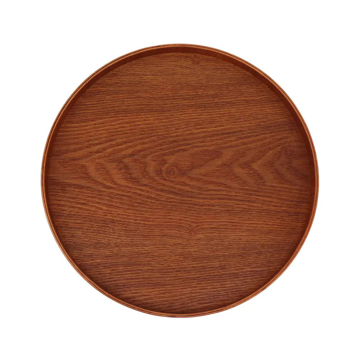 CosyHome Rundes Serviertablett aus Holz in Braun, Durchmesser: 30 cm - Bild 5