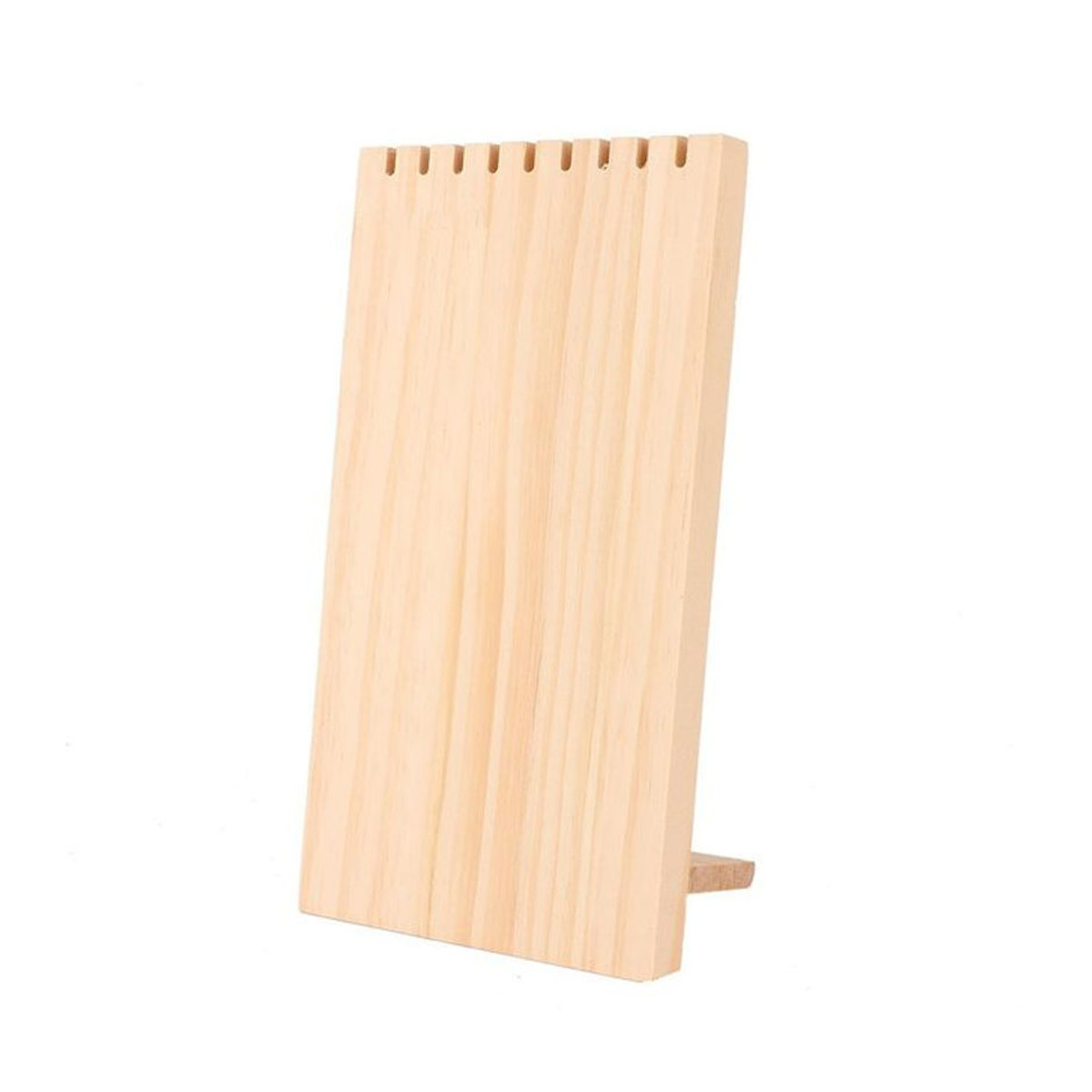 CosyHome Schmuckdisplay aus Holz mit 9 Fächern in Braun zur Aufbewahrung von Halsketten und Schmuck - Bild 1
